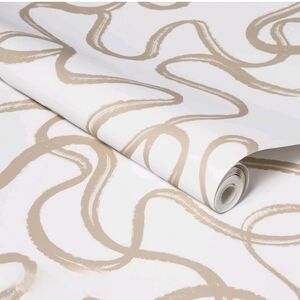 Opalhouse Abstract Doodle Peel & Stick Wallpaper Khaki